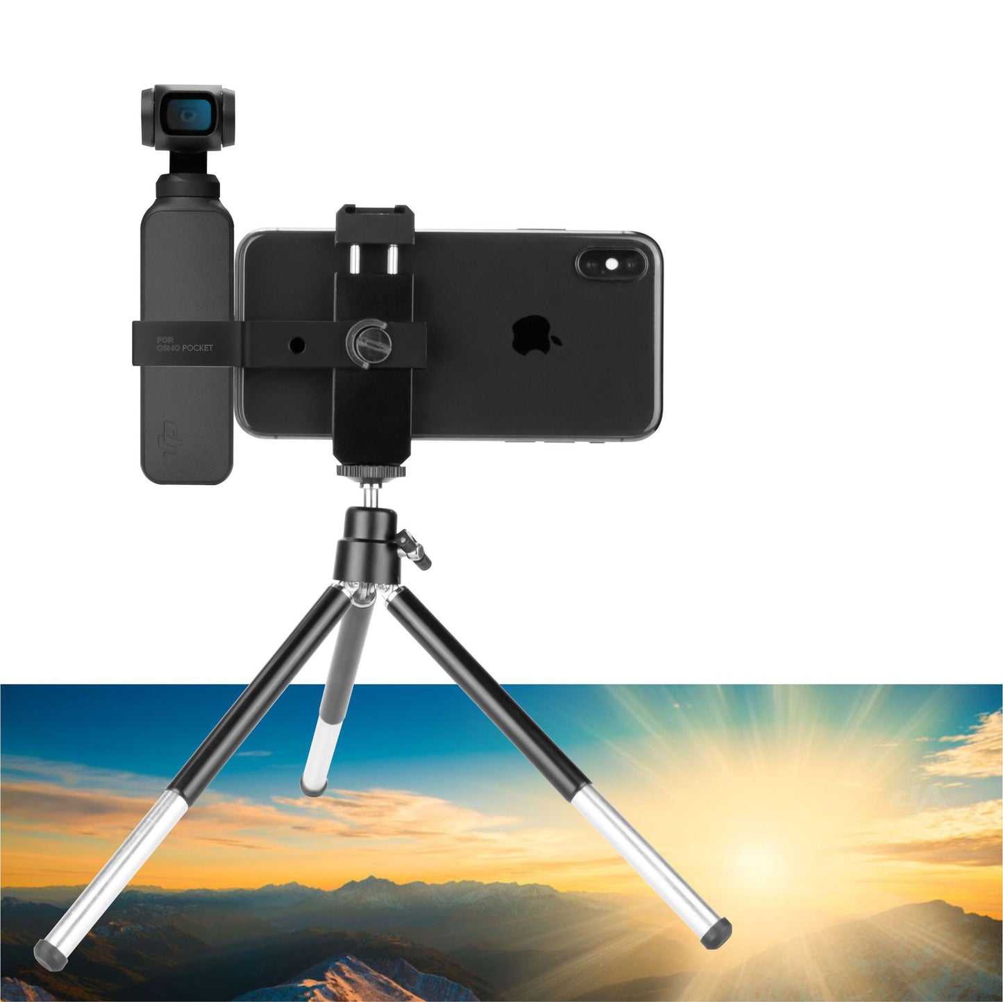 Aluminum Extened Tripod Rod for DJI Osmo Pocket Handheld Phone Holder