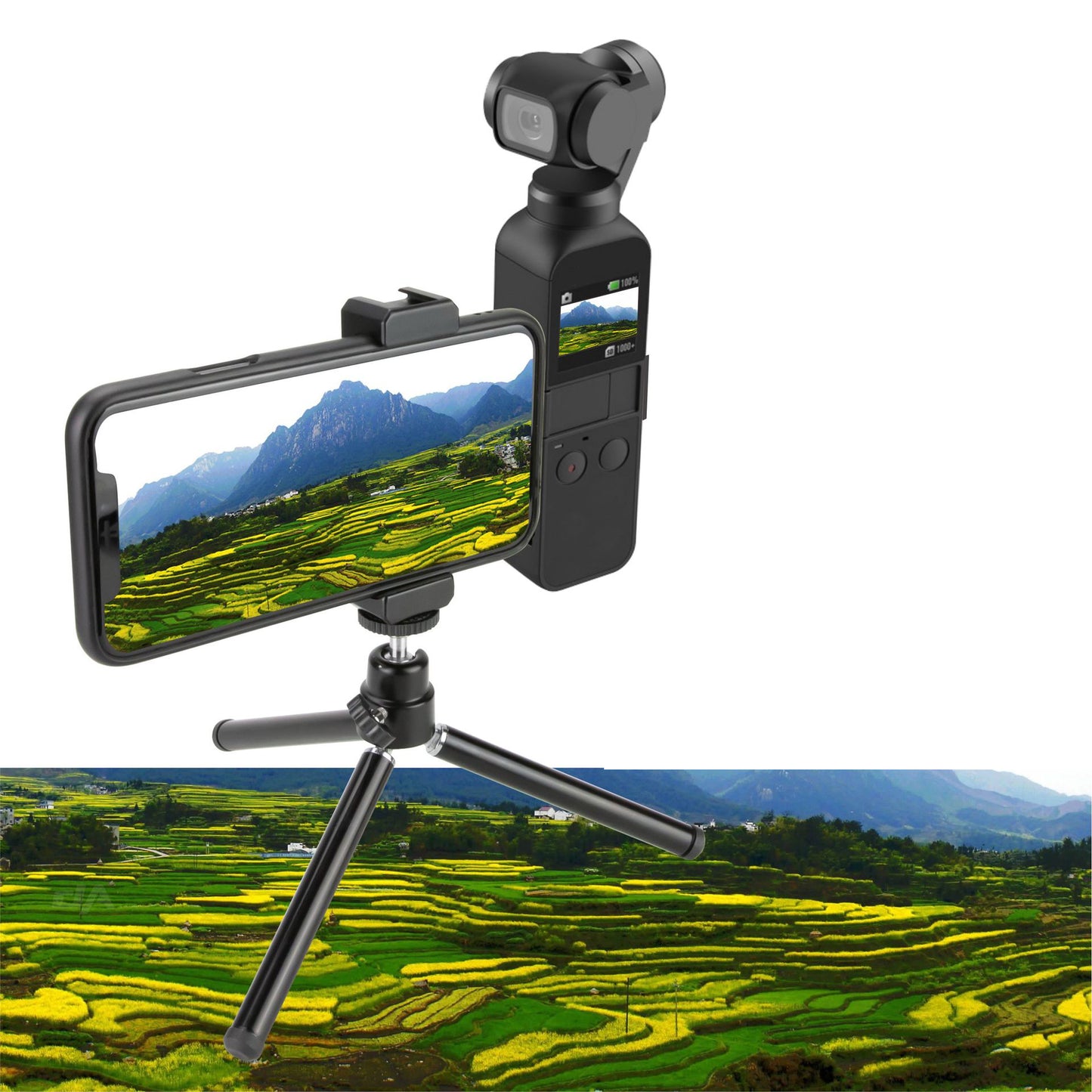 Aluminum Extened Tripod Rod for DJI Osmo Pocket Handheld Phone Holder