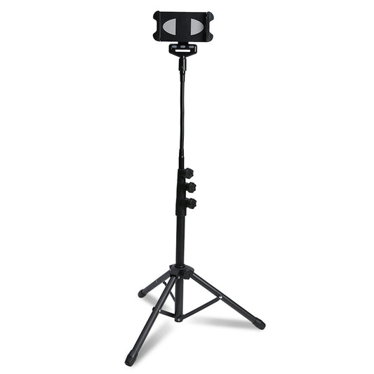 Phone/Tablet Gooseneck Holder 360&#176; Rotation Height Adjustable Floor Tripod Stand for Selfie Live Broadcast