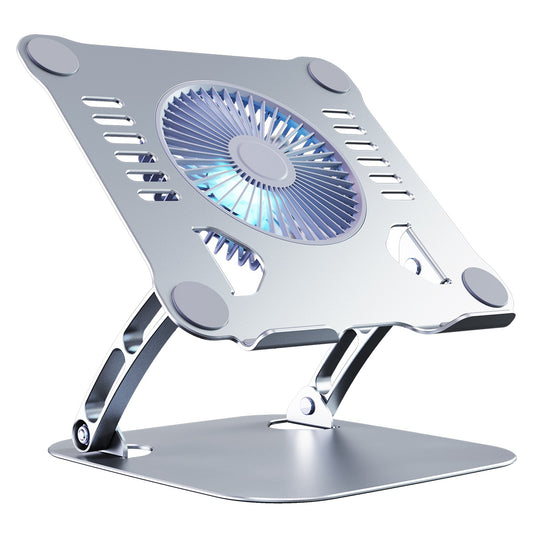 R-JUST HZ22 Laptop Fan Cooling Stand Radiator Adjustable Desktop Notebook Cooler Holder - Silver