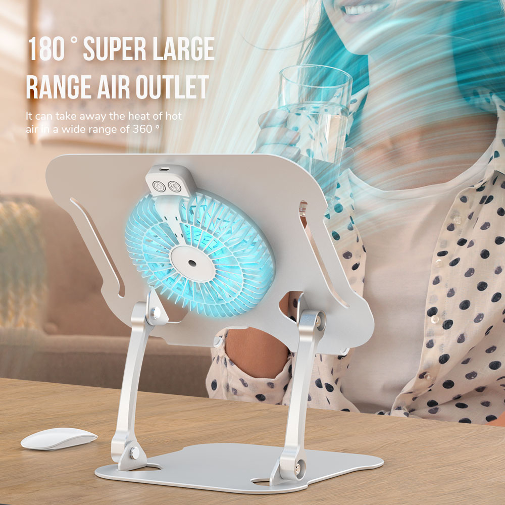 BJ01-05 Laptop Cooling Fan Base Radiator Desktop Adjustable Notebook Holder Cooler Stand