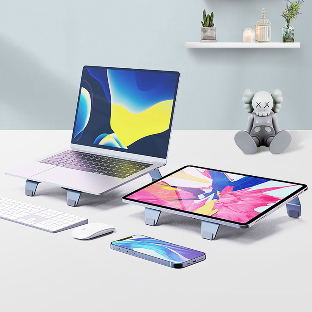 Aluminum Alloy Laptop Cooling Stand Radiator Notebook Cooler Summer Desktop Cooling Fan - Grey