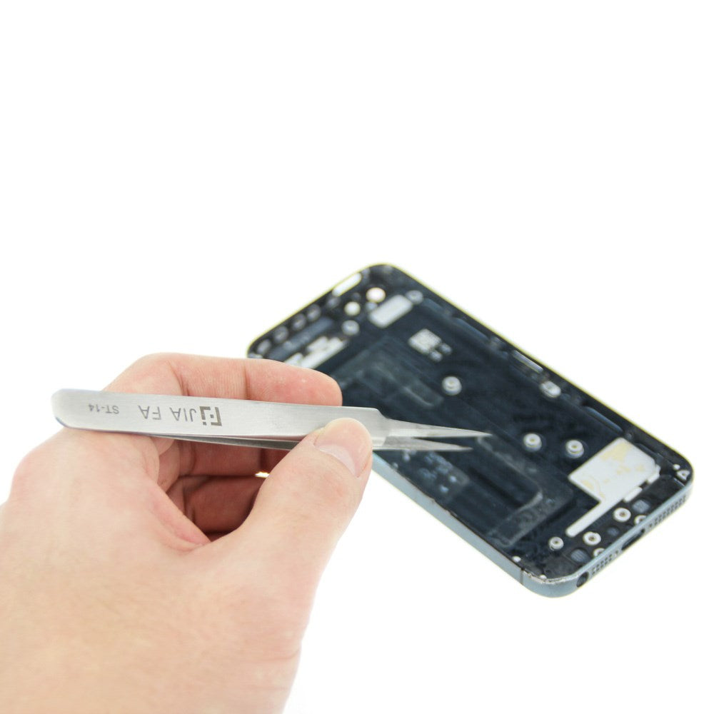 ST-14 High Strength Stainless Steel Straight Tweezers Point Tipped