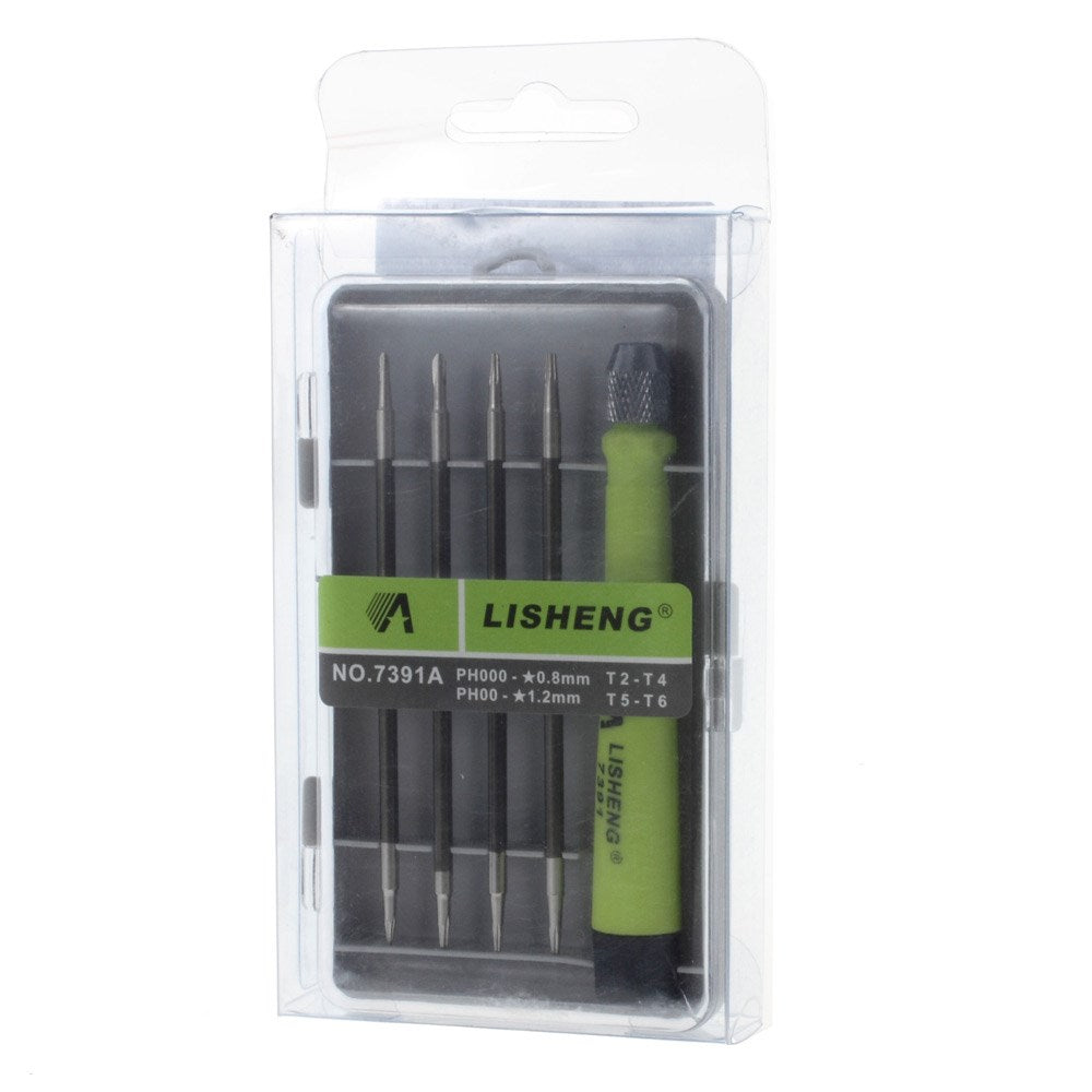 7391A 5 in 1 Screwdriver Kit Magnetic Double Ends Tips Precision Cellphone Repair Tool