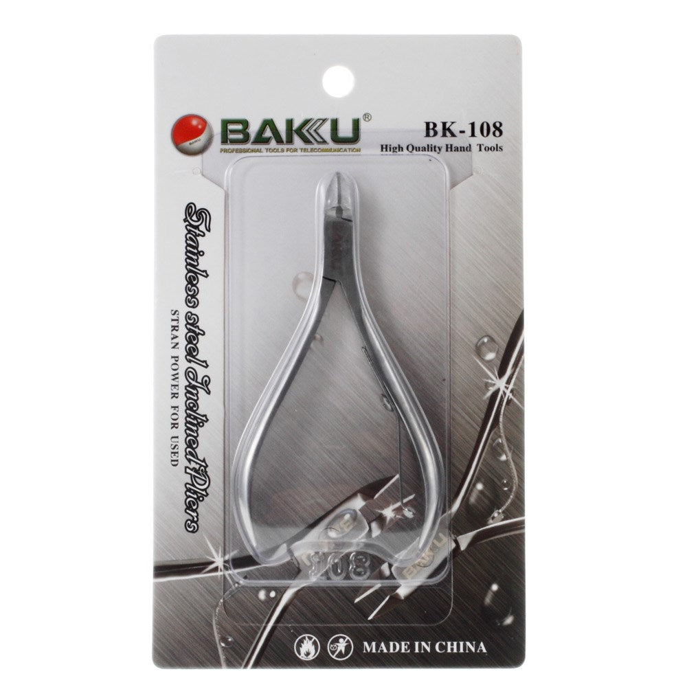 Uniqkart BK-108 Stainless Steel Cutting Inclined Pliers Hand Tool
