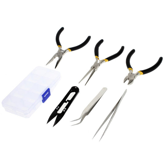 Pliers Tweezers Scissors Jewellery DIY Making Tool Set