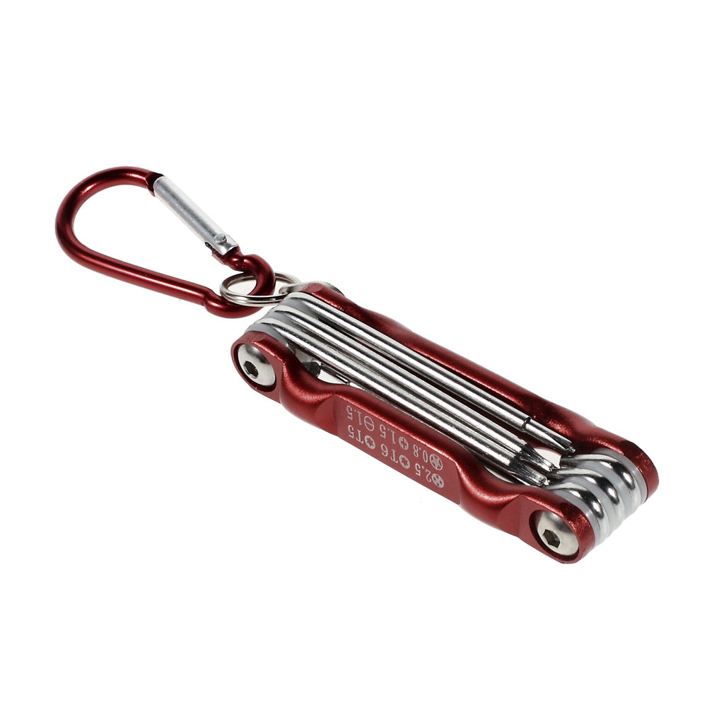 Uniqkart Foldable 6 in 1 Magnetic Precision Screwdriver Tools Set for iPhone 6 5s 5 Samsung HTC Etc SD-8100