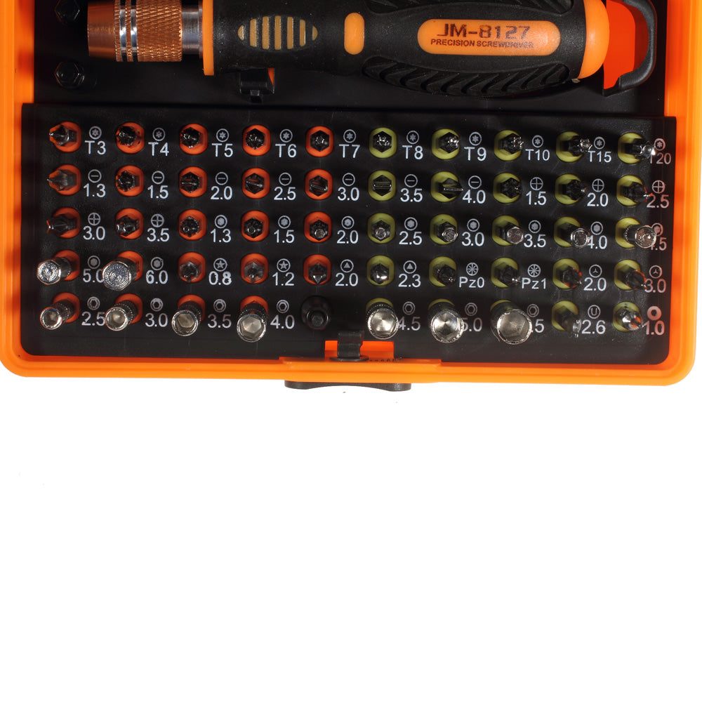 Jakemy JM-8127 Interchangeable Magnetic 54-in-1 Precision Screwdriver Set Repair Tools for Smartphone PC