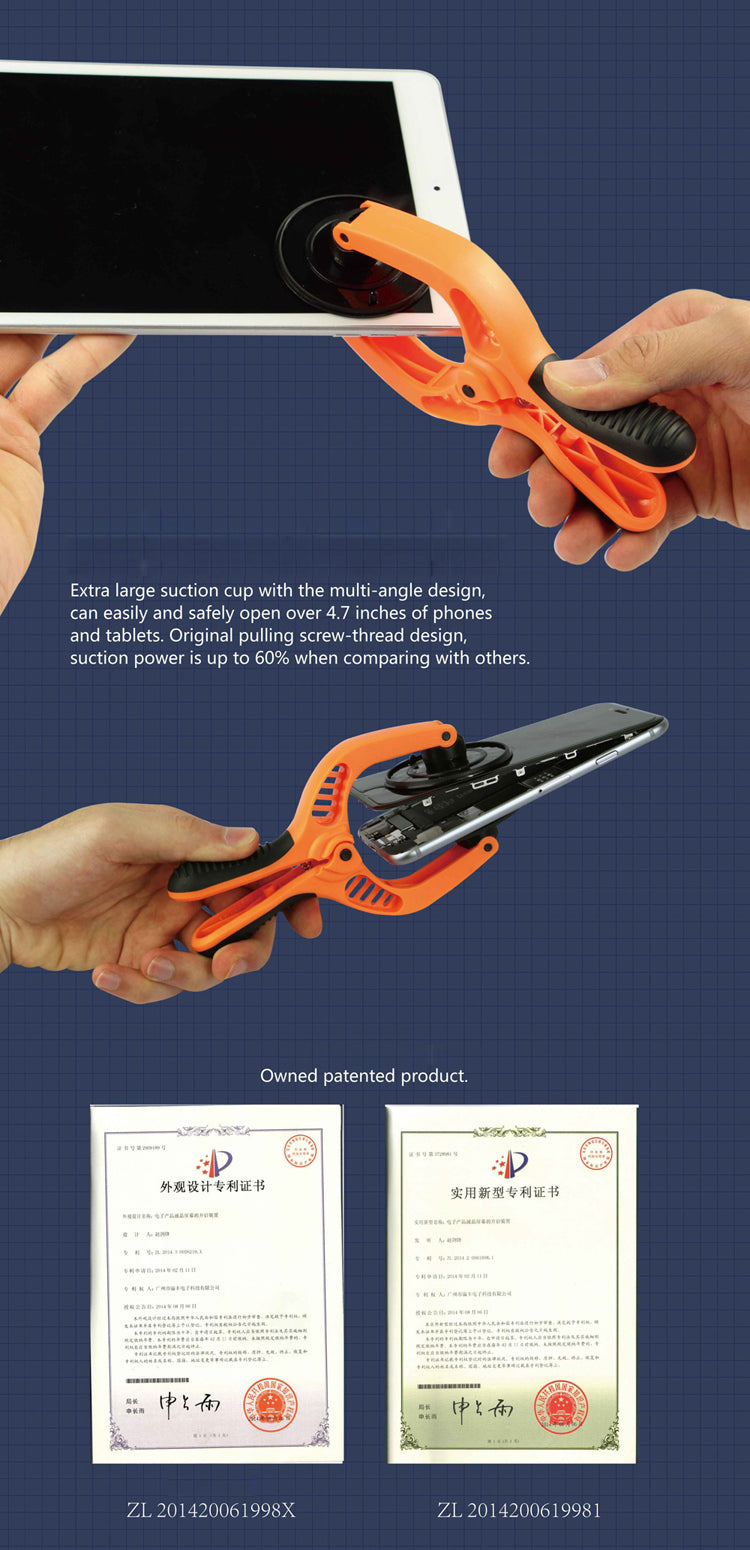 Jakemy Suction Cup Screen Separator Screen Opening Pliers for Smartphones and Tablet PCs