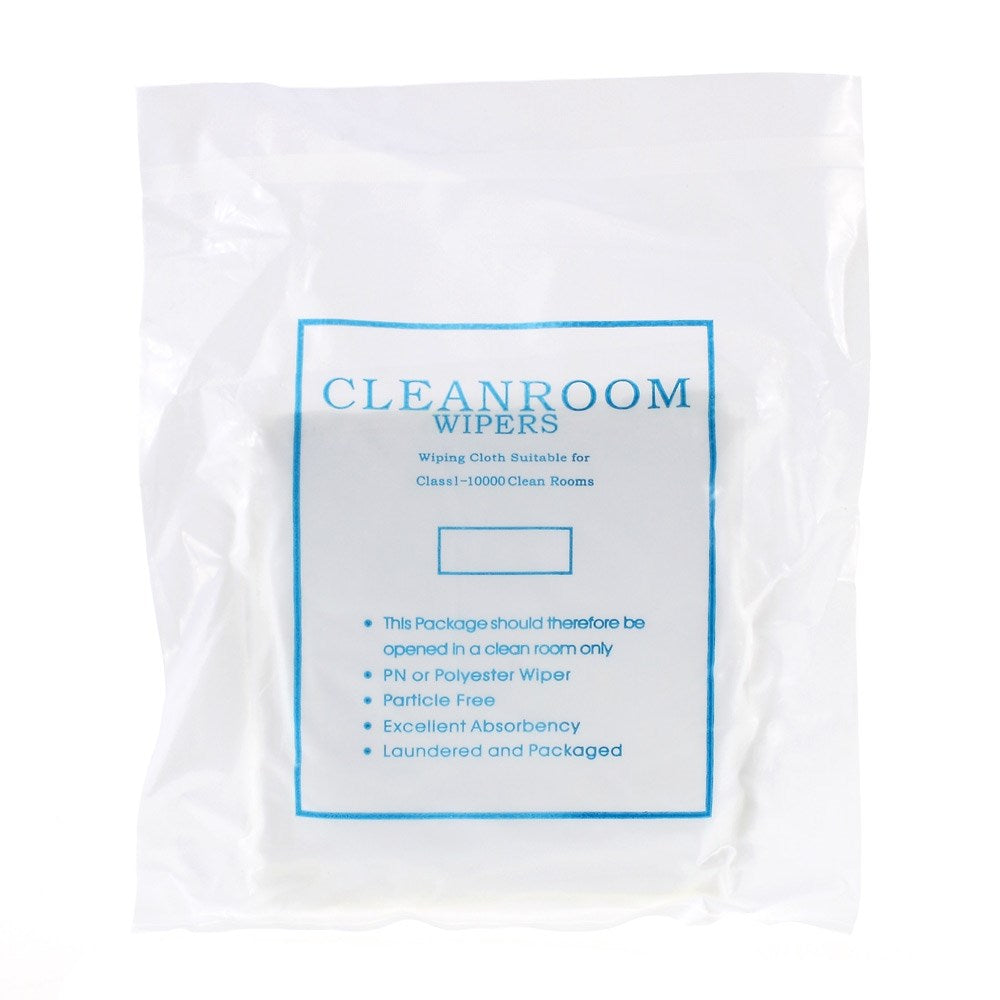 50Pcs/Lot Class 1-10000 Cleanroom Polyester Wiper Wiping Cloth, Size: 14 x 14cm