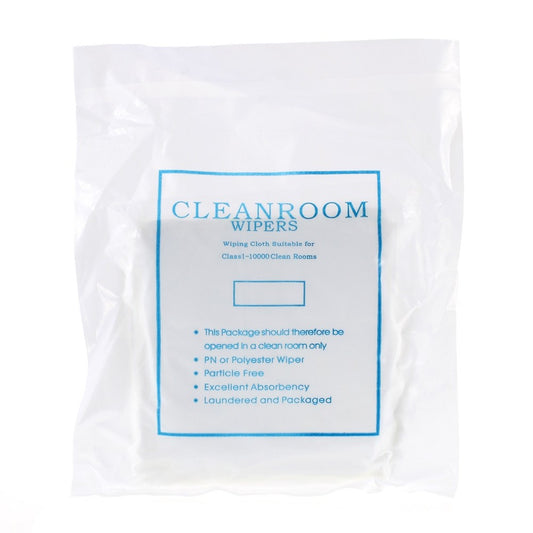 50Pcs/Lot Class 1-10000 Cleanroom Polyester Wiper Wiping Cloth, Size: 14 x 14cm
