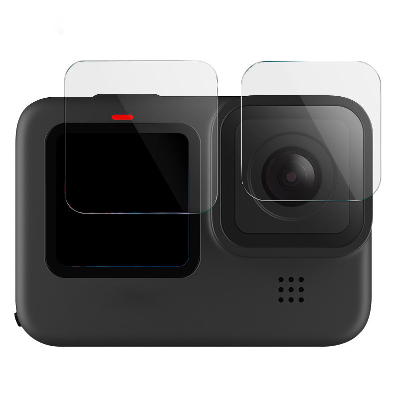 IMAK A Set of Front+Back Screen Protector with Camera Lens Film for GoPro Hero9 Tempered Glass Film