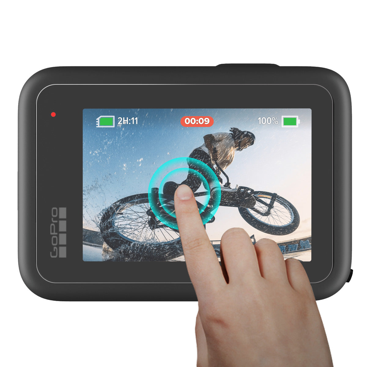 2Pcs/Set Anti-Scratch HD Tempered Glass Screen Protector + Tempered Glass Lens Protector + Tempered Glass Front LCD Display Film for GoPro Hero 10