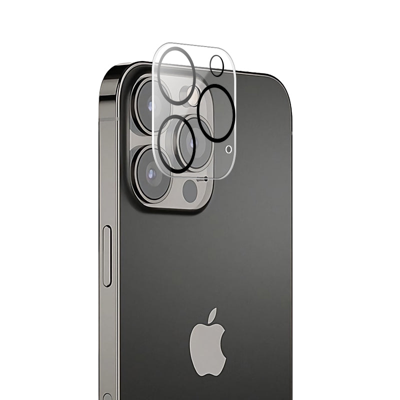 Uniqkart For iPhone 15 Ultra Camera Lens Protector Tempered Glass Silk Printing Lens Film with Night Circle