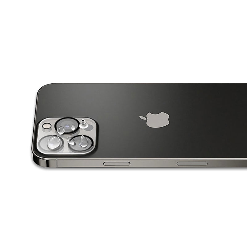 Uniqkart For iPhone 15 Ultra Camera Lens Protector Tempered Glass Silk Printing Lens Film with Night Circle