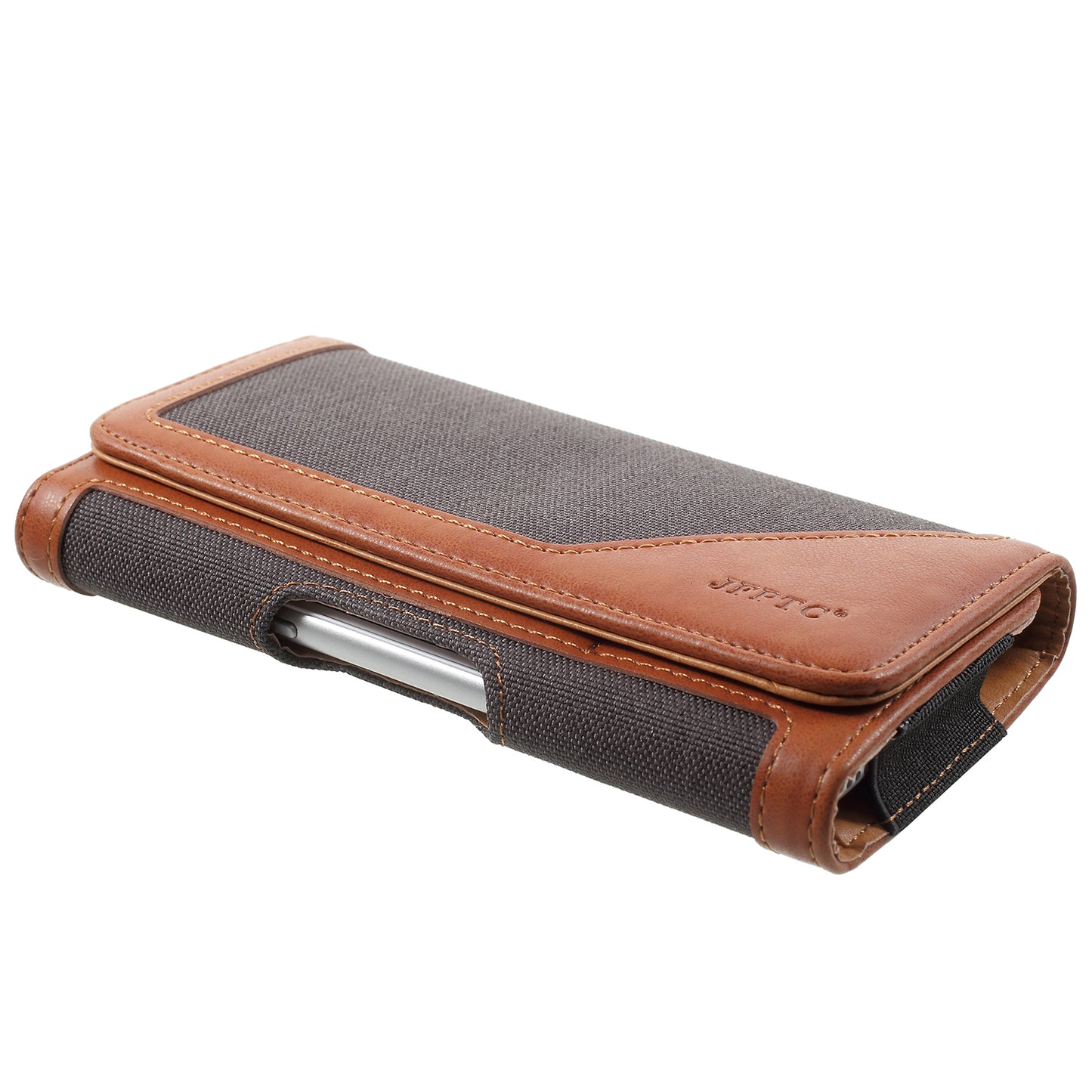 Leather Belt Clip Holster Pouch Case for iPhone 8 7 4.7 / Samsung Galaxy A3 (2017) Smartphone - Black