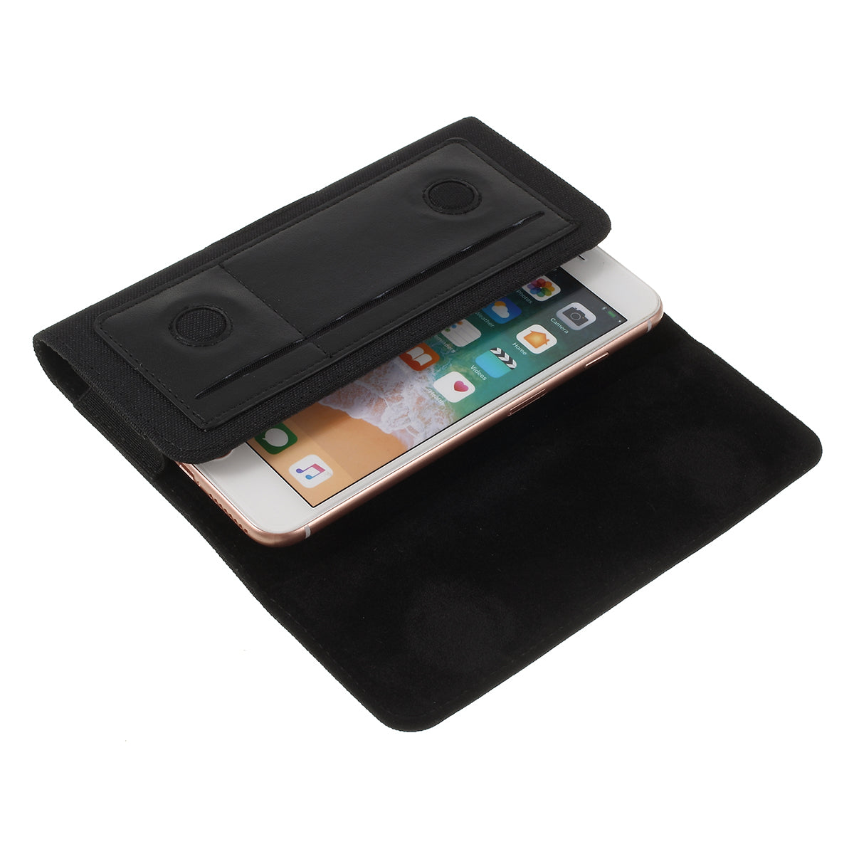 5.2-inches Waist Leather Phone Case