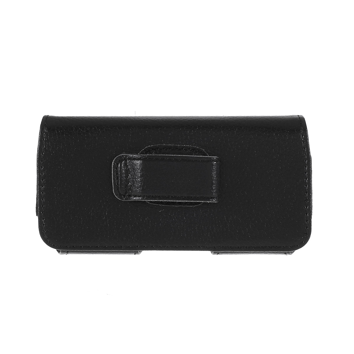 Litchi Texture Phone Pouch Leather Phone Case Universal Clip Hanging Waist Bag for 4.7-inch Smartphones