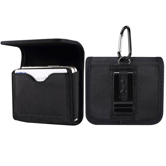 Uniqkart for Huawei P50 Pocket S / Samsung Galaxy Z Flip3 5G / Z Flip 5G / Z Flip Oxford Cloth Folding Phone Bag Waist Belt Clip Cell Phone Case