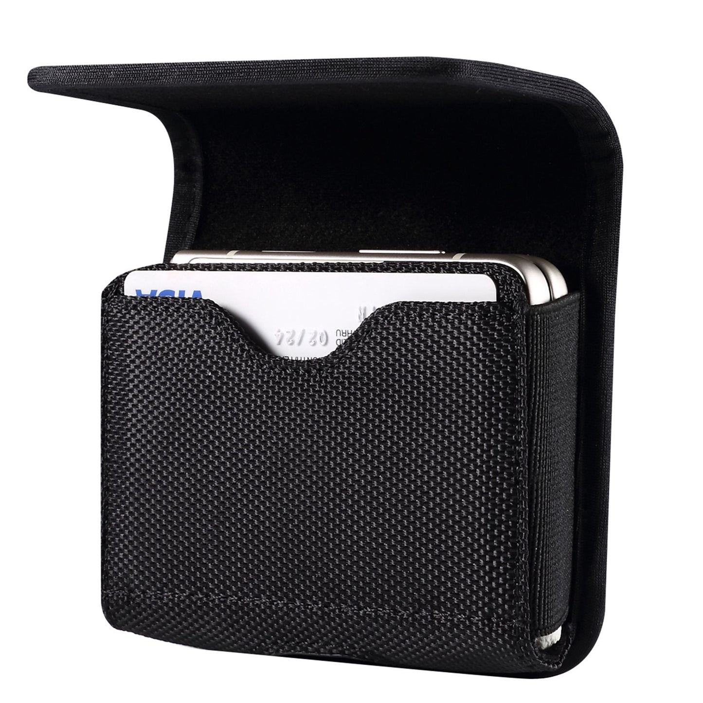 Uniqkart for Huawei P50 Pocket S / Samsung Galaxy Z Flip3 5G / Z Flip 5G / Z Flip Oxford Cloth Folding Phone Bag Waist Belt Clip Cell Phone Case