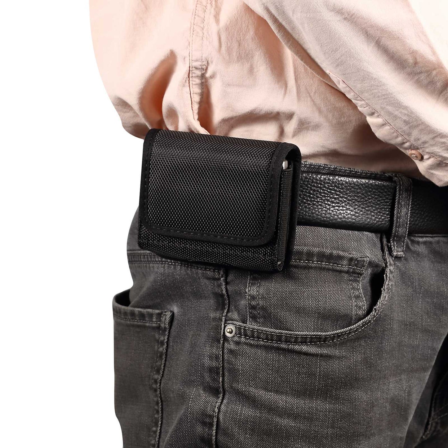 Uniqkart for Huawei P50 Pocket S / Samsung Galaxy Z Flip3 5G / Z Flip 5G / Z Flip Oxford Cloth Folding Phone Bag Waist Belt Clip Cell Phone Case