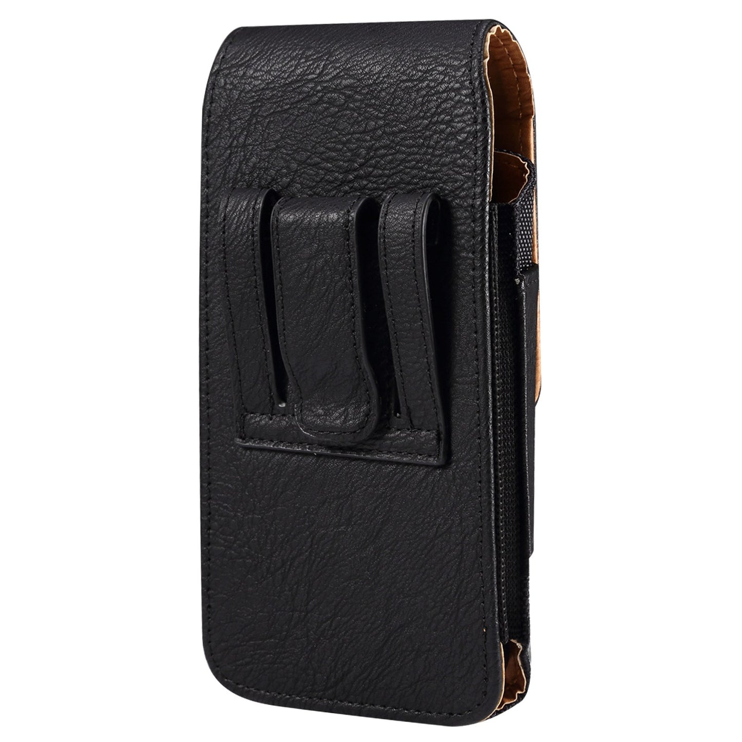 for Samsung Galaxy S22+ 5G / iPhone 11 Pro Max / Huawei Mate 40 / Honor 50 Universal 6.5-Inch Phone Waist Pouch Elastic Sides Card Carrying Bag - Black