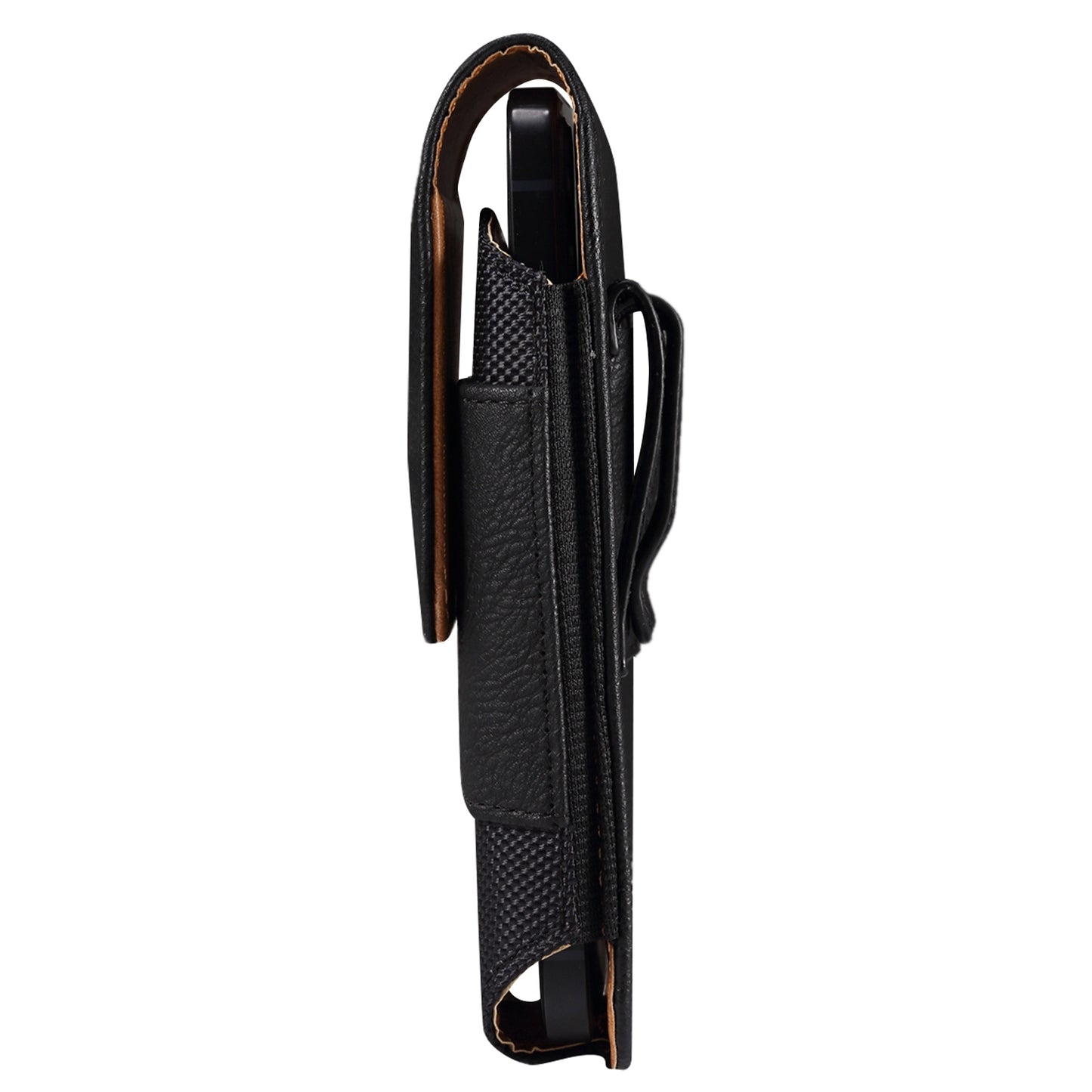 for Samsung Galaxy S22+ 5G / iPhone 11 Pro Max / Huawei Mate 40 / Honor 50 Universal 6.5-Inch Phone Waist Pouch Elastic Sides Card Carrying Bag - Black
