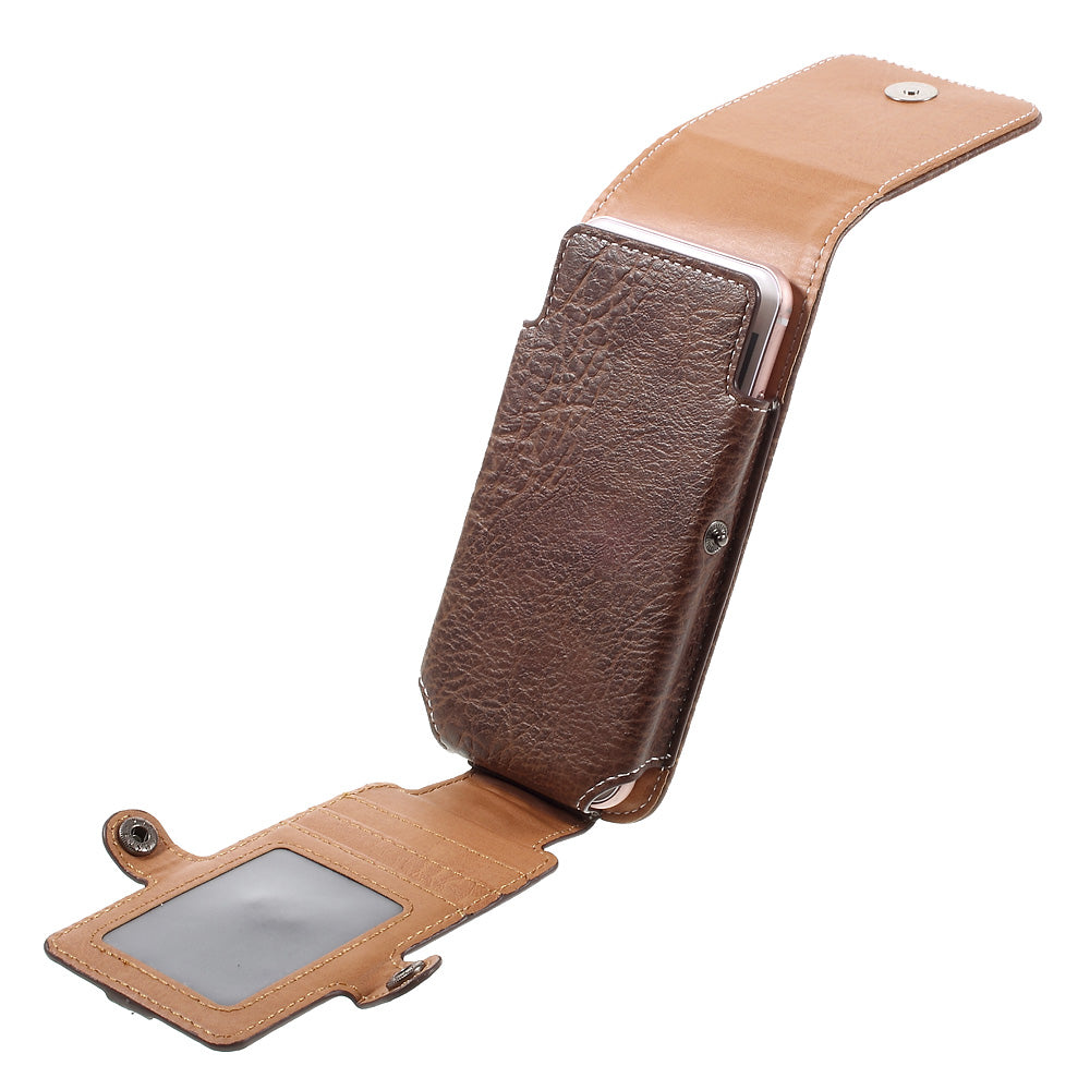 Outdoor Camping Hiking Waist Bag for iPhone 7 6s, Size: 150x80x15mm - Coffee