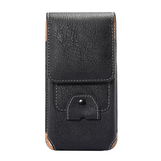 Elephant Texture Leather Pouch Case Holster for iPhone SE 5s 5 Etc, Size: 135 x 73 x 15mm - Black