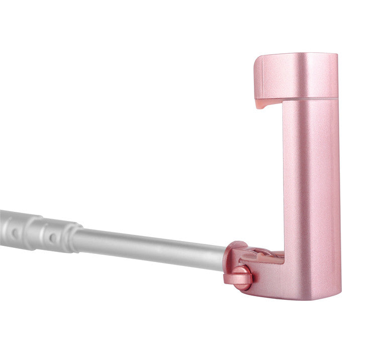 X6 Extendable Bluetooth Mini Pocket Selfie Stick for iPhone X / 8 Plus - Rose Gold Color