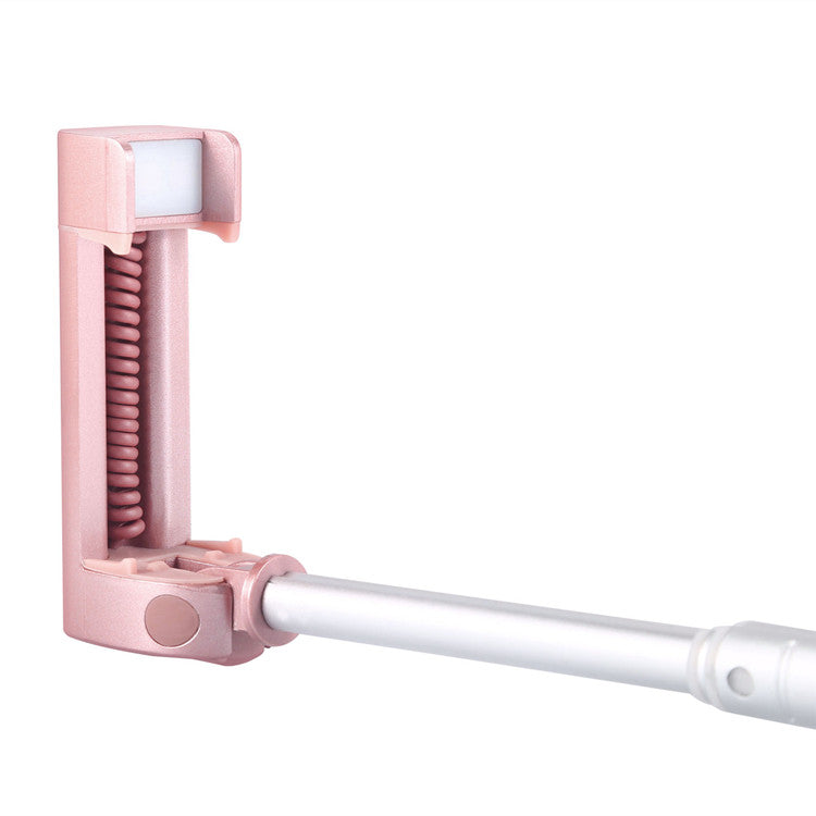X6 Extendable Bluetooth Mini Pocket Selfie Stick for iPhone X / 8 Plus - Rose Gold Color
