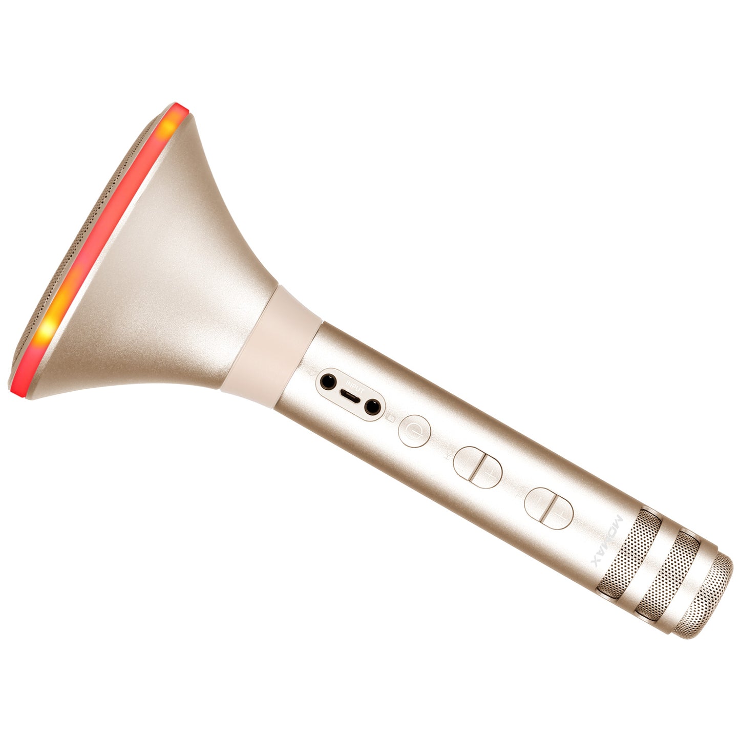 Uniqkart K-MIC PRO Wireless Microphone Karaoke Portable Bluetooth Microphone Singing Machine - Gold Color