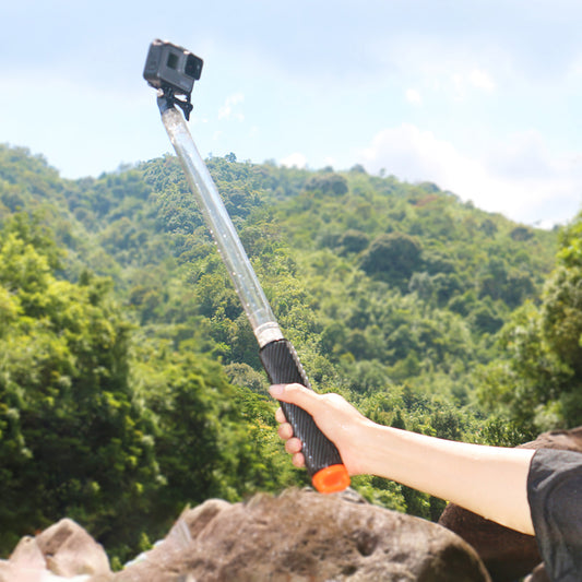 17 inch Waterproof Selfie Stick 40m Underwater Adjustable Selfie Stick for GoPro Camera - Orange