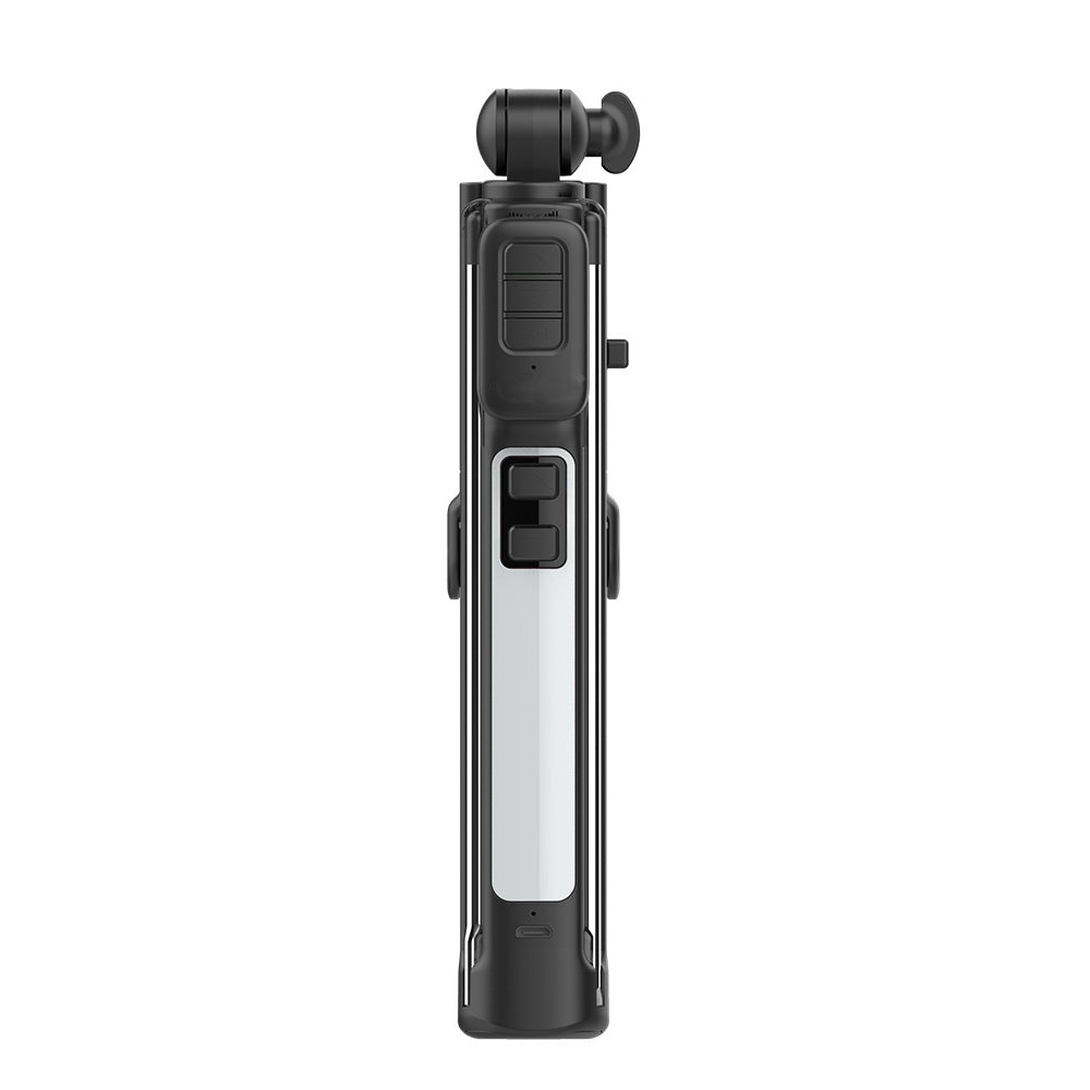 Cyke A18 Portable Multi-functional Bluetooth LED Fill Light Selfie Stick LED with Tripod for iPhone X/8/8 Plus Etc - Black