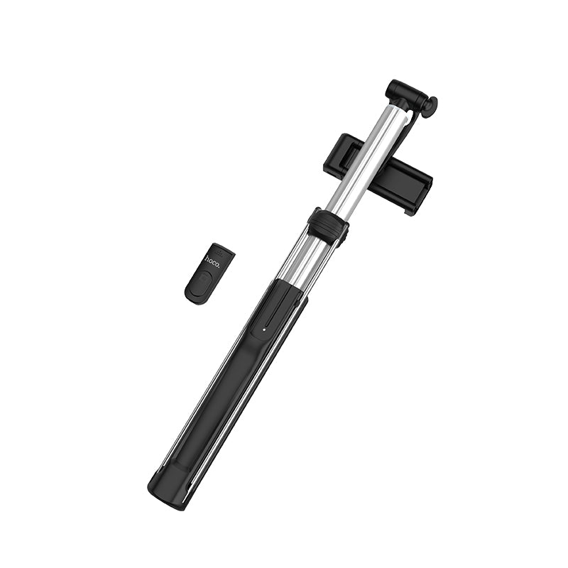HHOCO K10B Selfie Stick Tripod Phone Holder Monopod With Bluetooth Remote Shutter and Backlight (L=1.6m) - Black
