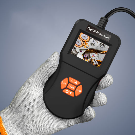 Inskam127 2.4 inch IPS Digital Inspection Endoscope IP67 Waterproof Camera Diameter 5.5MM Rigid Line 3M - Black