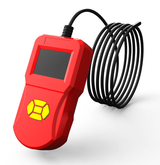 Inskam127 2.4 inch IPS Digital Inspection Endoscope IP67 Waterproof Camera Diameter 5.5MM Rigid Line 3M - Red