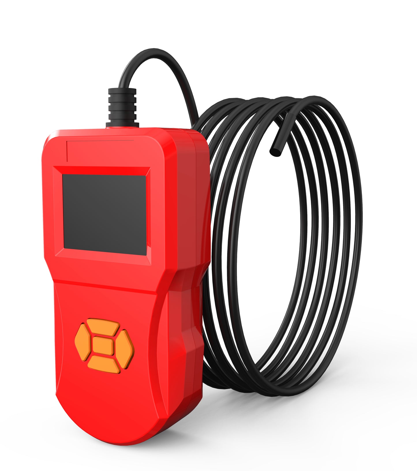 Inskam127 2.4 inch IPS Digital Inspection Endoscope IP67 Waterproof Camera Diameter 5.5MM Rigid Line 3M - Red