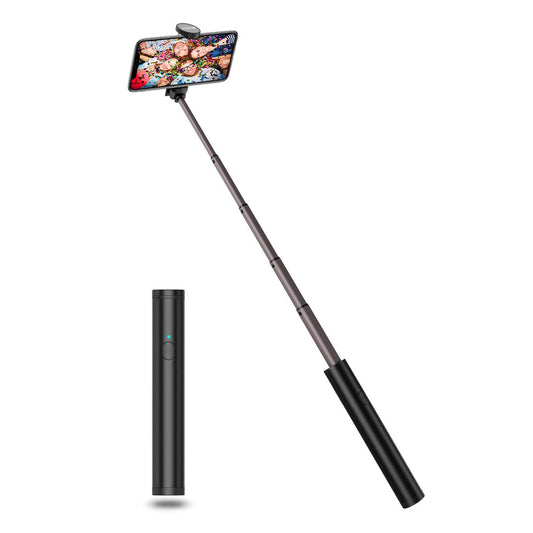 M13 Wireless Mini Bluetooth Mobile Phone Self-timer Aluminium Alloy Retractable Selfie Stick - Black