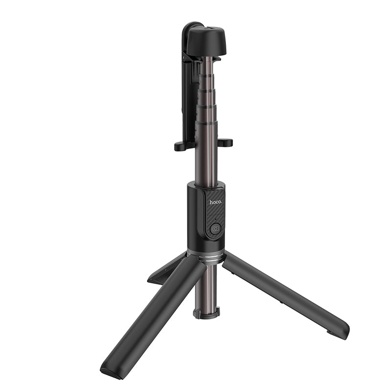 Uniqkart K11 Wireless Bluetooth Selfie Stick Handheld Smart Phone Camera Tripod with Wireless Remote for iOS Android - Black