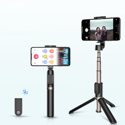 ROCKSPACE Bluetooth Remote Selfie Stick with Tripod II - Black