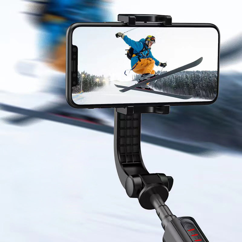 W20 3 in 1 Handheld Gimbal Phone Stabilizer + Tripod + Bluetooth Selfie Stick (CE Certified) - Black