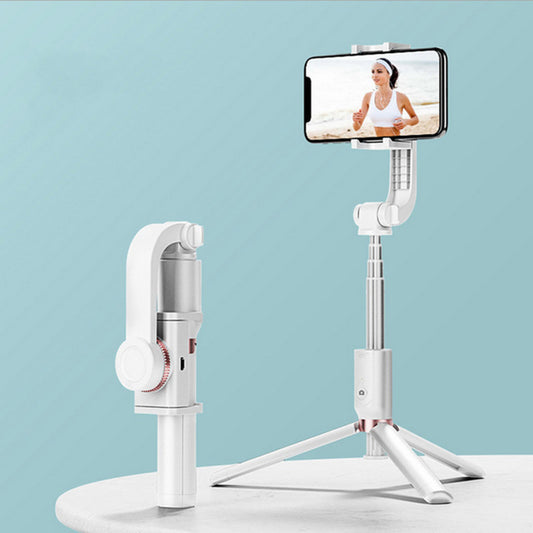 W20 3 in 1 Handheld Gimbal Phone Stabilizer + Tripod + Bluetooth Selfie Stick (CE Certified) - White