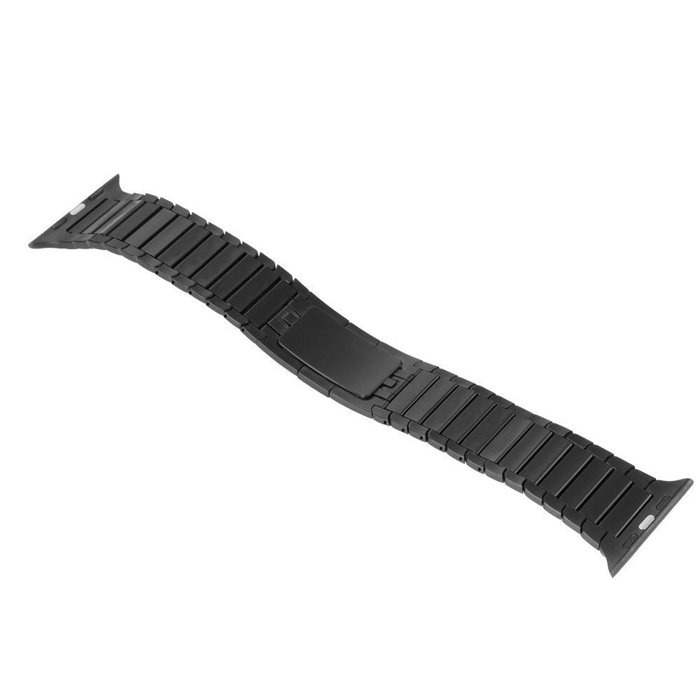 1:1 Scale Stainless Steel Link Bracelet for Apple Watch Series 8 7 41mm / Series 6 SE / SE(2022) 5 4 40mm / Series 3 2 1 38mm - Black