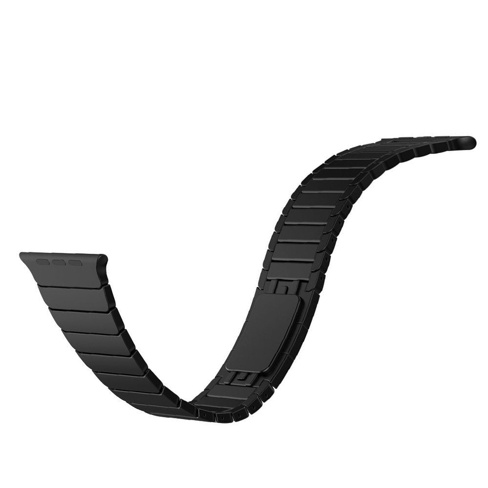 1:1 Scale Stainless Steel Link Bracelet for Apple Watch Series 8 7 41mm / Series 6 SE / SE(2022) 5 4 40mm / Series 3 2 1 38mm - Black