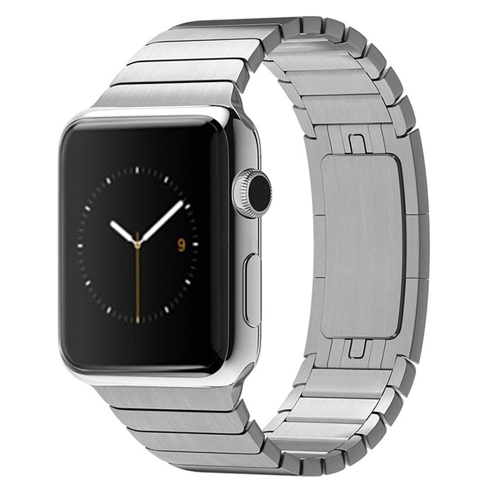 1:1 Scale Stainless Steel Watchband Strap for Apple Watch Series 8 7 41mm / Series 6 SE / SE(2022) 5 4 40mm / Series 3 2 1 38mm - Silver Color
