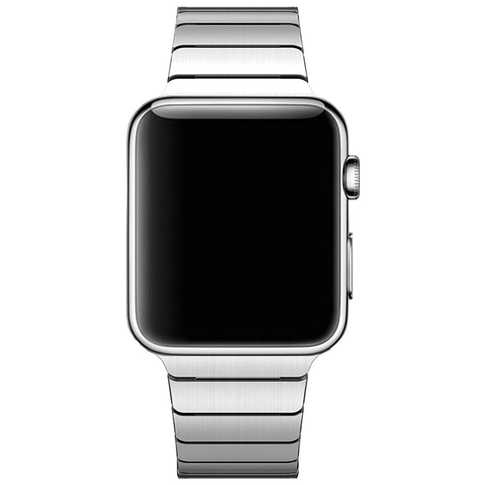 1:1 Scale Stainless Steel Watchband Strap for Apple Watch Series 8 7 41mm / Series 6 SE / SE(2022) 5 4 40mm / Series 3 2 1 38mm - Silver Color