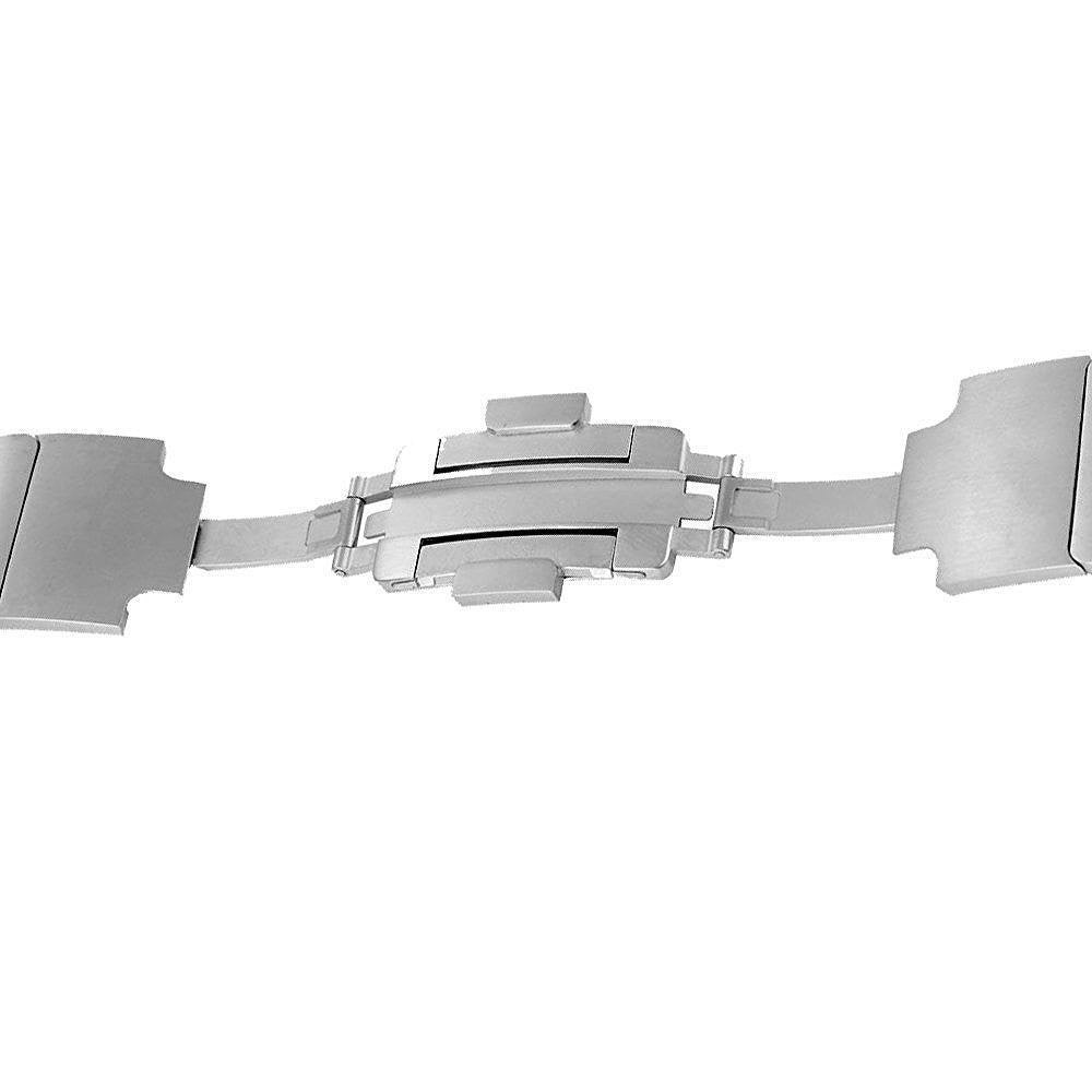 1:1 Scale Stainless Steel Watchband Strap for Apple Watch Series 8 7 41mm / Series 6 SE / SE(2022) 5 4 40mm / Series 3 2 1 38mm - Silver Color