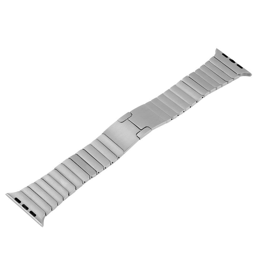 1:1 Scale Butterfly Clasp Stainless Steel Watchband for Apple Watch Series 8 45mm / Ultra 49mm / 7 45mm / Series / 6 SE / SE (2022) / 5 / 4 44mm / Series 3 / 2 / 1 42mm - Silver Color