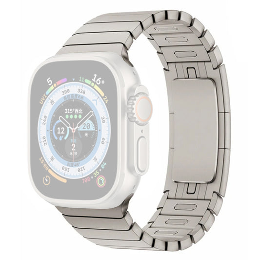 For Apple Watch Series 7 / 8 41mm / 6 / SE / SE (2022) / 5 / 4 40mm / Series 3 2 1 38mm Watch Band Stainless Steel Bracelet Strap - Titanium